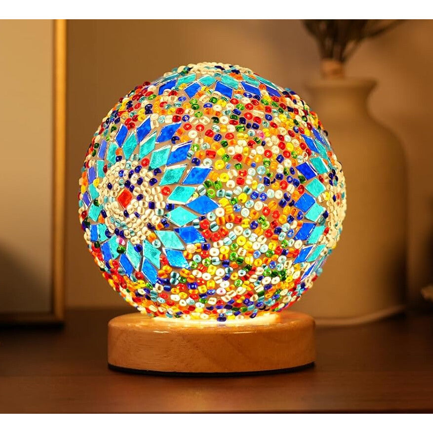 Turkish Mosaic Glass Table Lamp