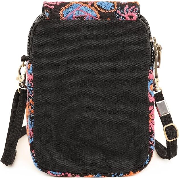 Bohemian Embroidered Mini Crossbody Bag