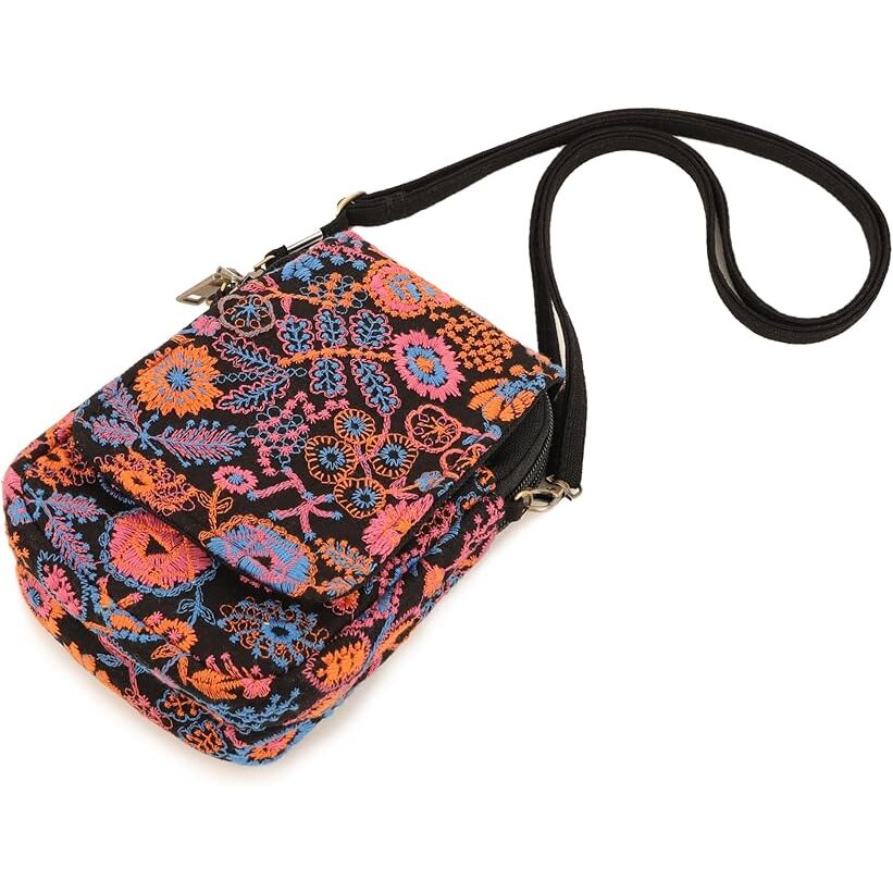 Bohemian Embroidered Mini Crossbody Bag