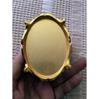 Enamel Jewelry Trinket Box with Crystal Accent