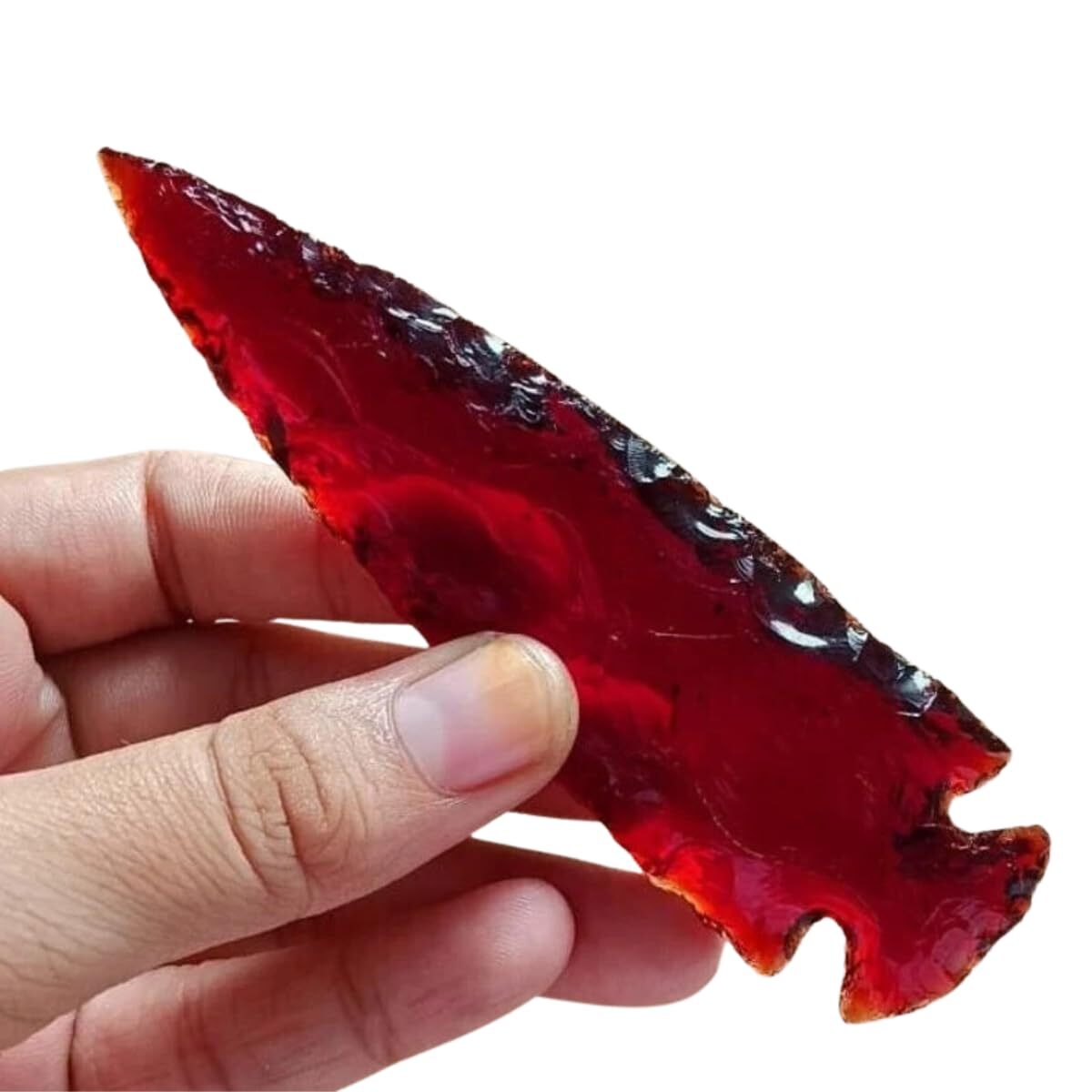 Red Obsidian Arrowhead Crystal