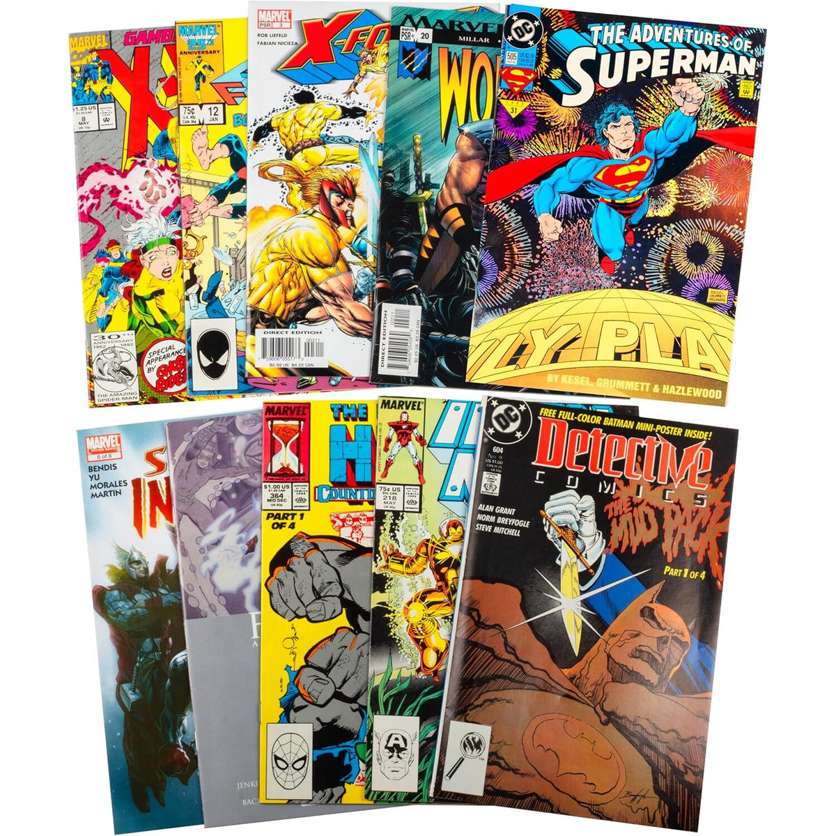 Lot of 20 Marvel & DC Comic Book Collection