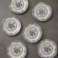 Victorian-Inspired Blue Rose Porcelain Dinner Set
