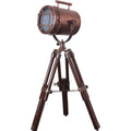 Vintage-Style Nautical Tripod Spotlight Floor Lamp