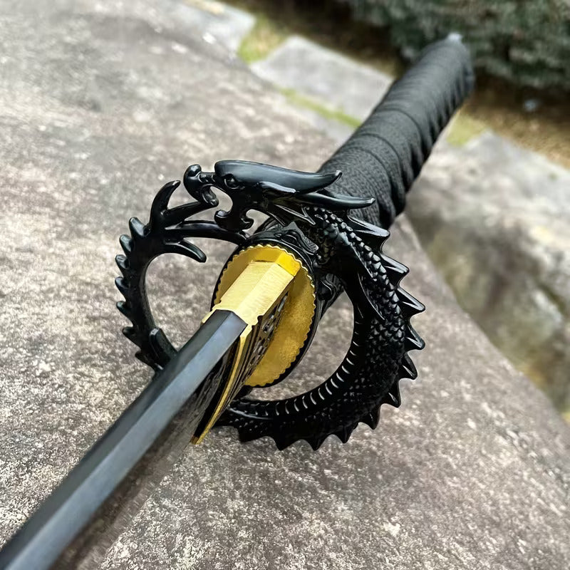 Handmade Carbon Steel Katana with Scabbard