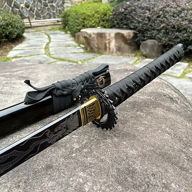 Handmade Carbon Steel Katana with Scabbard