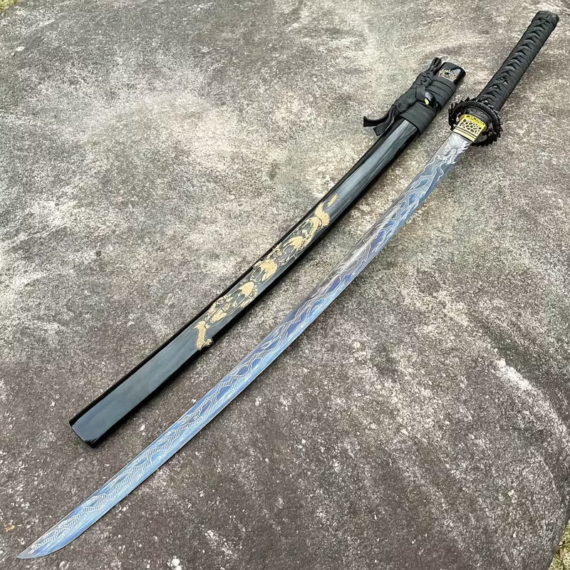 Handmade Carbon Steel Katana with Scabbard