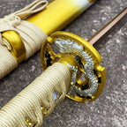 Handmade Carbon Steel Katana with Dragon Scabbard