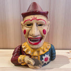 Cast Iron Mechanical Clown Vintage-Style Coin Bank