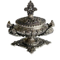 Antique-Style Dragon Brass Inkwell with Ink Cup
