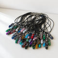 20 Assorted Stone-Style Prism Pendant Necklaces