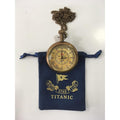 RMS Titanic 1912-Style Pocket Watch with Chain Reproduction
