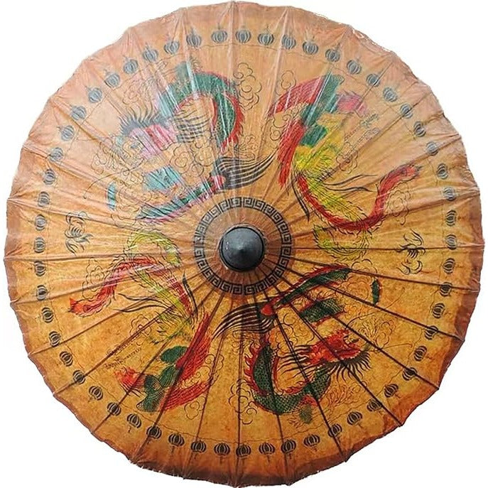 Hand-Painted Oiled Paper Parasol