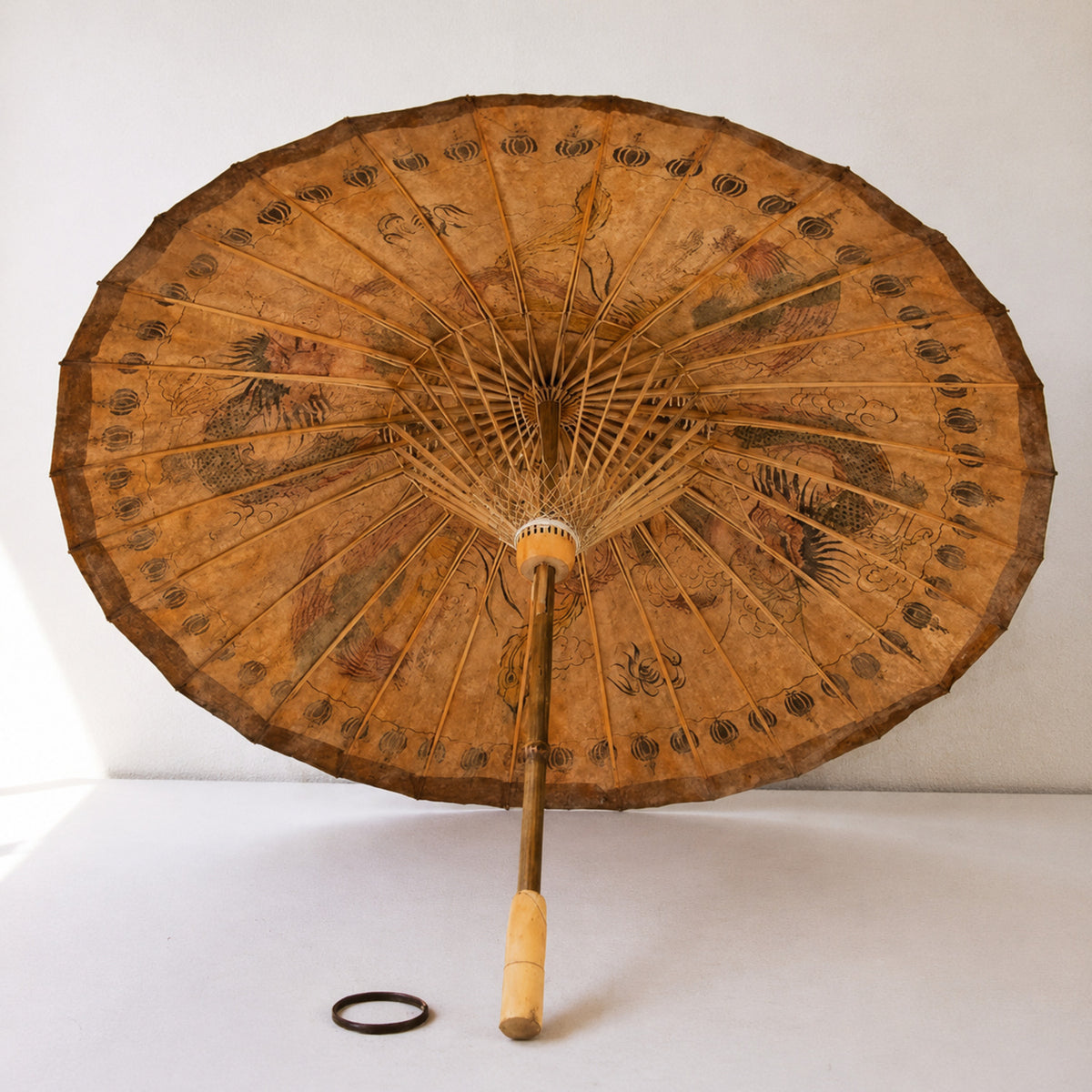 Hand-Painted Oiled Paper Parasol
