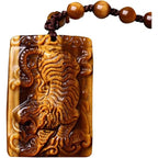 Natural Tiger’s-Eye Pendant Tiger Necklace