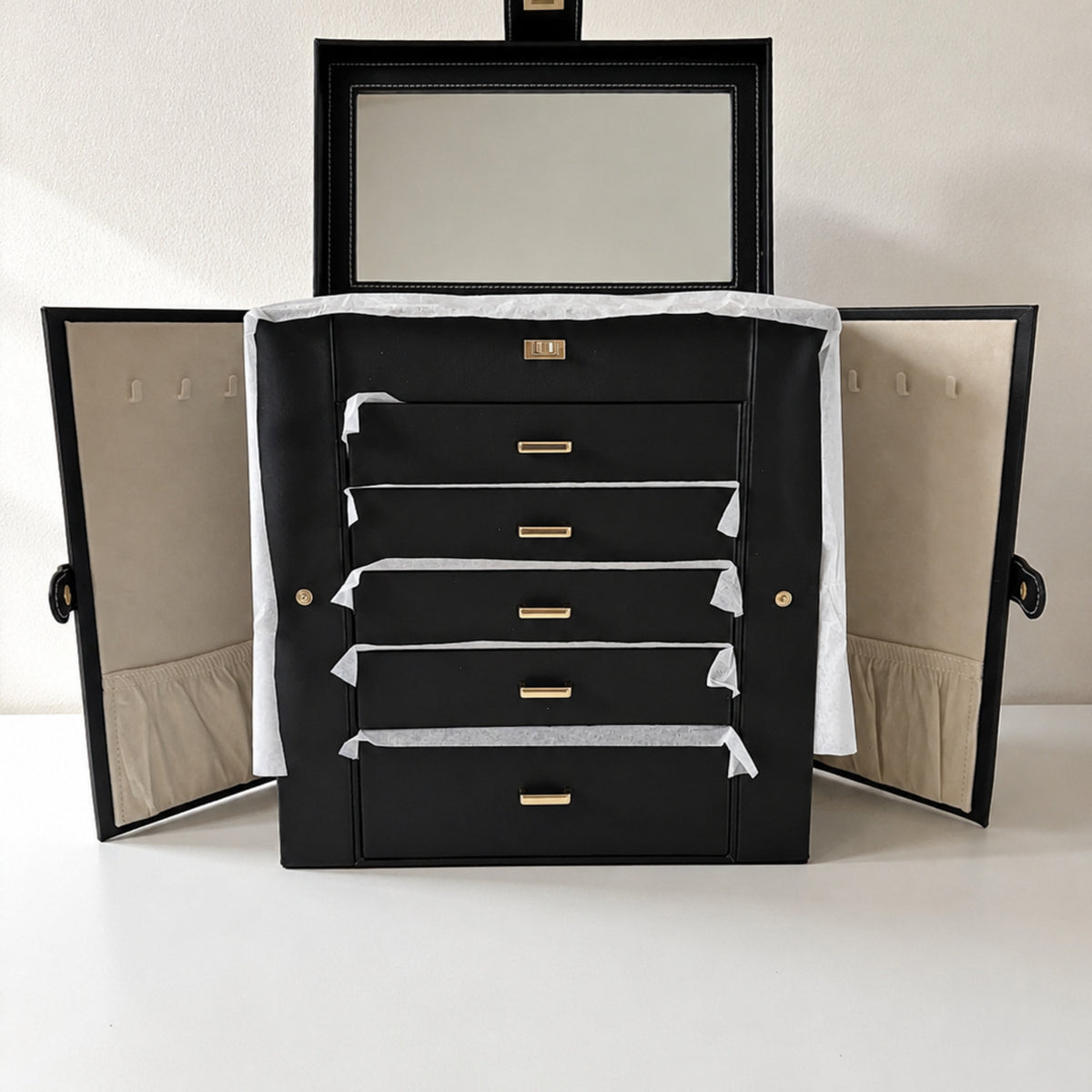 Jewelry Box Organizer with Mirror