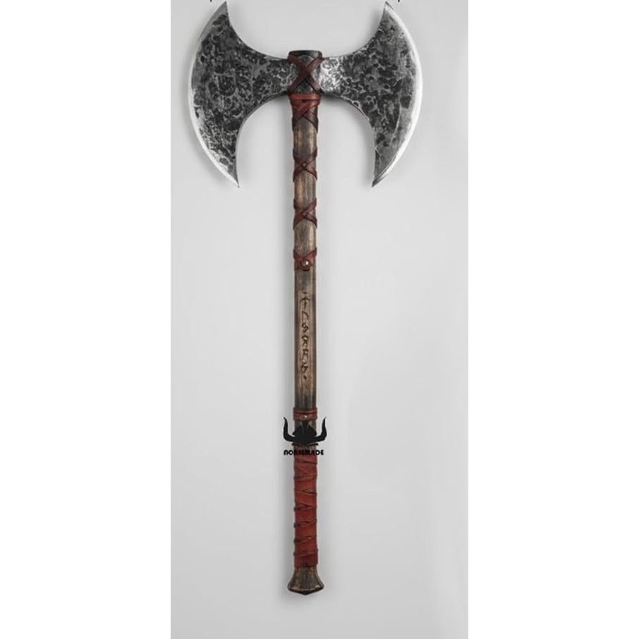 42-Inch Norse-Style Double-Headed Berserker Axe