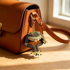 Handmade Beaded Frog Coin Purse Keychain