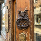 European-Style Cast Iron Owl Door Knocker