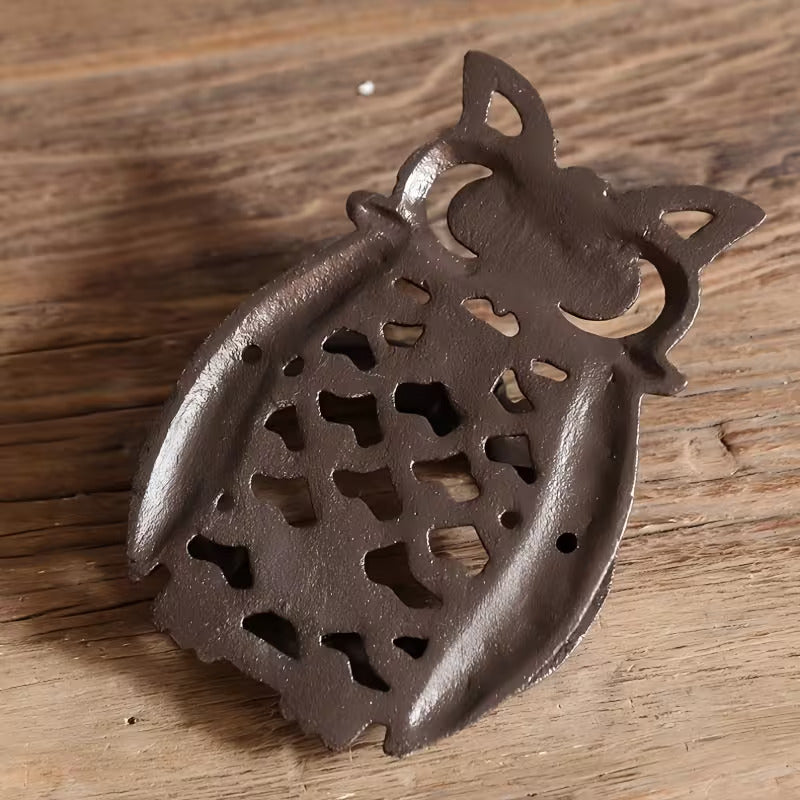 European-Style Cast Iron Owl Door Knocker