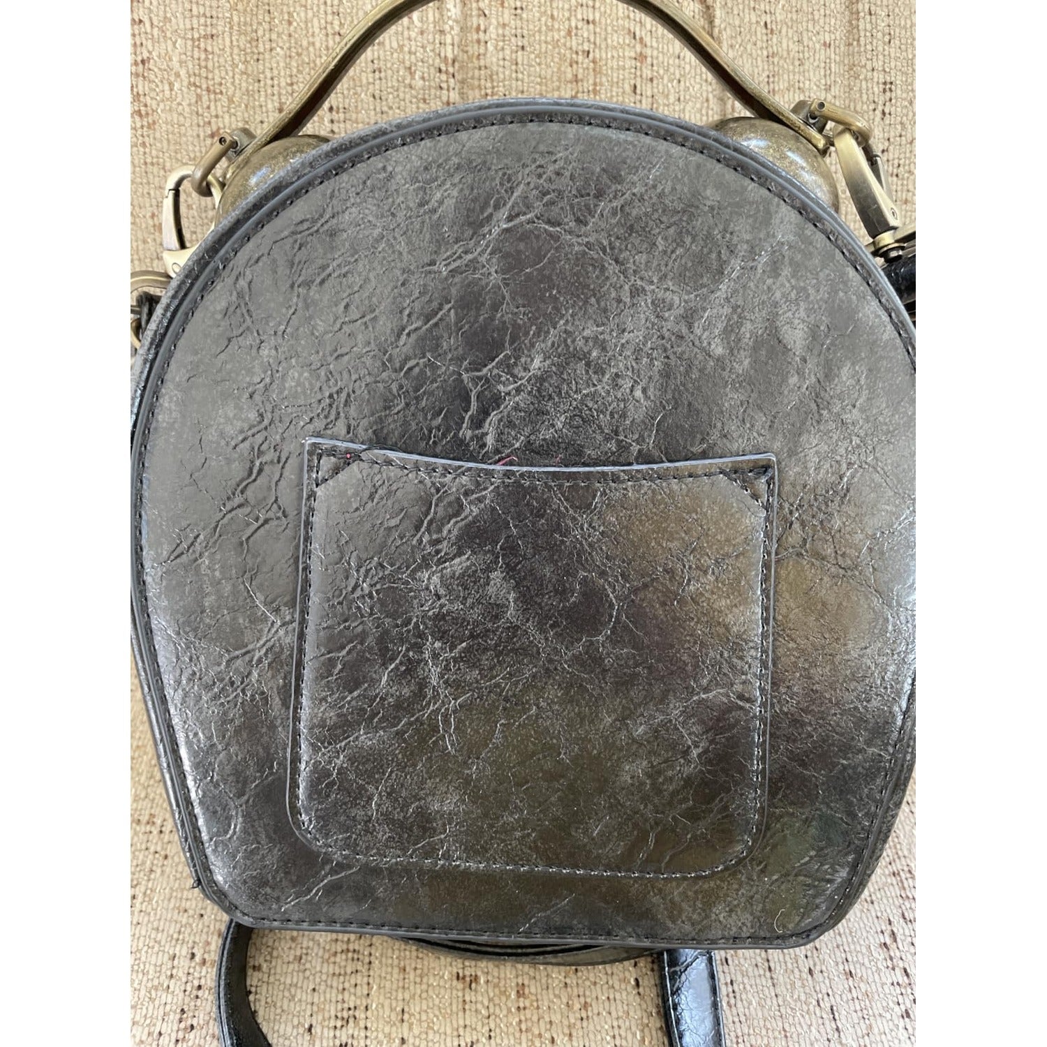 Steampunk-Style Clock Face Crossbody Handbag