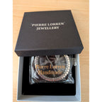 Pierre Lorren Silver Crystal Expandable Bracelet