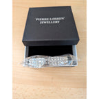 Pierre Lorren Silver Crystal Expandable Bracelet