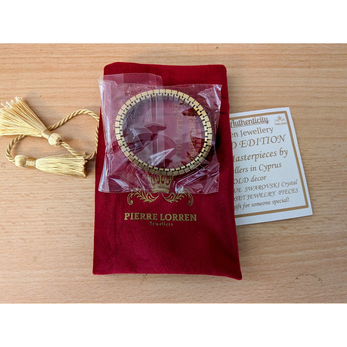 Pierre Lorren 24K Gold-Embellished Swarovski Crystal Bracelet