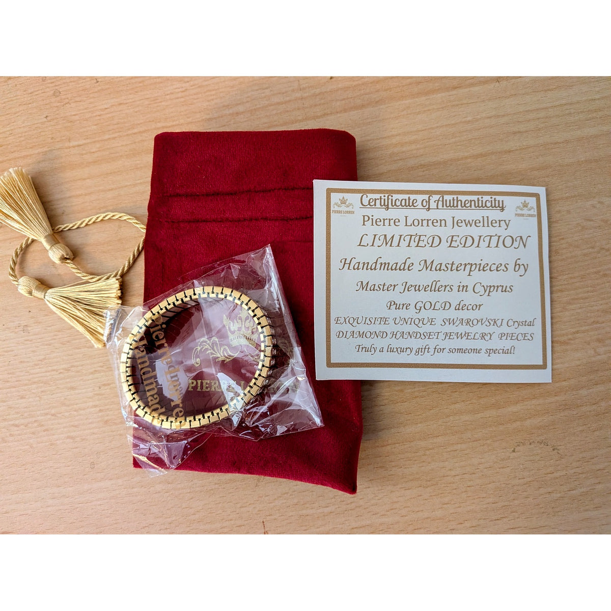 Pierre Lorren 24K Gold-Embellished Swarovski Crystal Bracelet