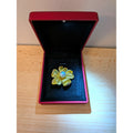 Pierre Lorren Gold-Tone Pearl & Crystal Flower Brooch