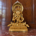 Handcrafted Gold-Plated Tibetan Buddha