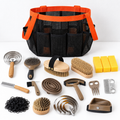 15-Piece Horse Grooming Kit with Organizer Tote