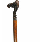 Brass Skull Handle Rosewood Walking Cane