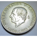 1956 Mexico Hidalgo Silver 5 Pesos Coin