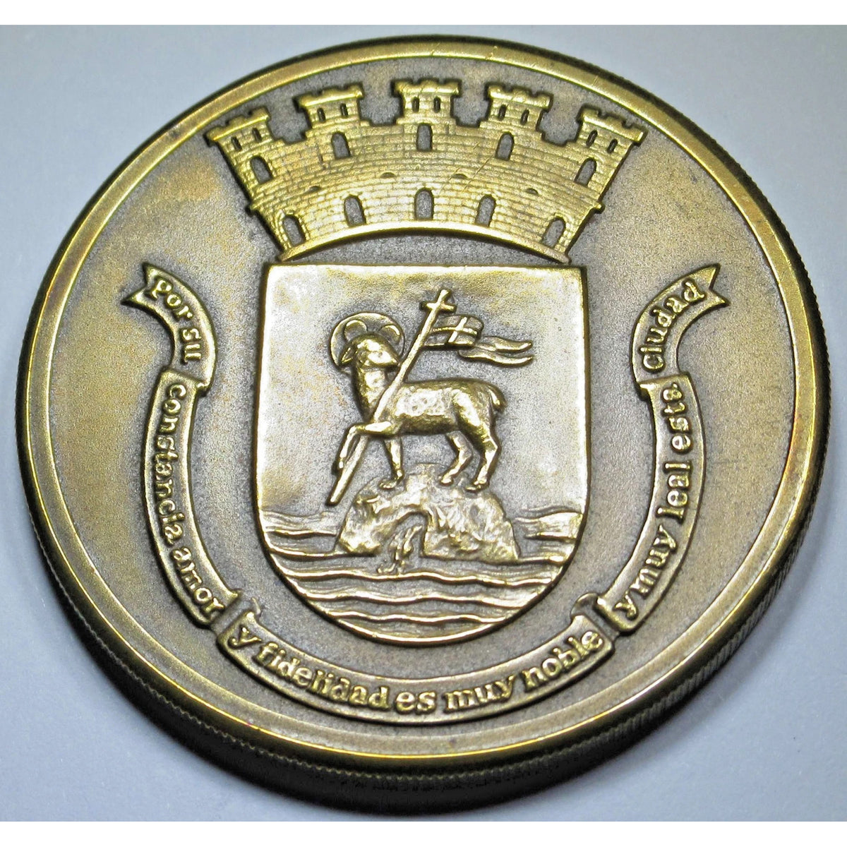 1971 San Juan Puerto Rico 450th Anniversary Bronze Medal
