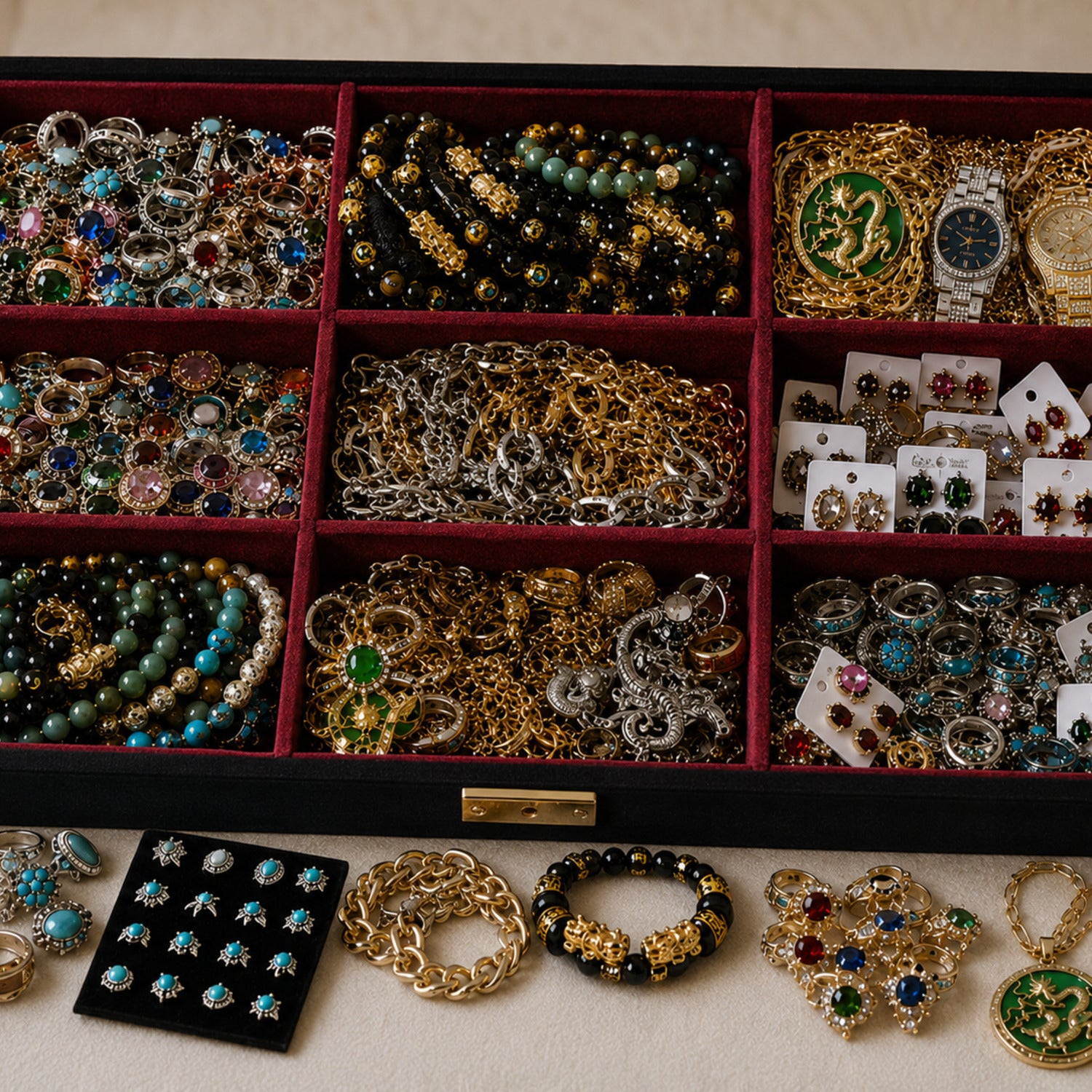 95+ Piece Jewelry & Accessories Treasure Collection Lot#11820