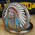 Native American Engraved July 4 Pocket Watch