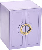 Large 5-Drawer Faux Leather Jewelry Organizer Box