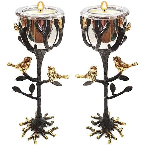 Yair Emanuel Tree of Life Candlestick Holders