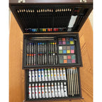 Large Deluxe Art Supply Set in Wooden Case