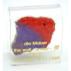 Historical Berlin Wall Fragment with Case