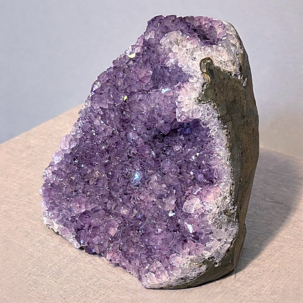 Natural Amethyst Crystal Geode Cluster