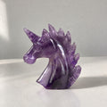 Hand Carved Amethyst Crystal Unicorn