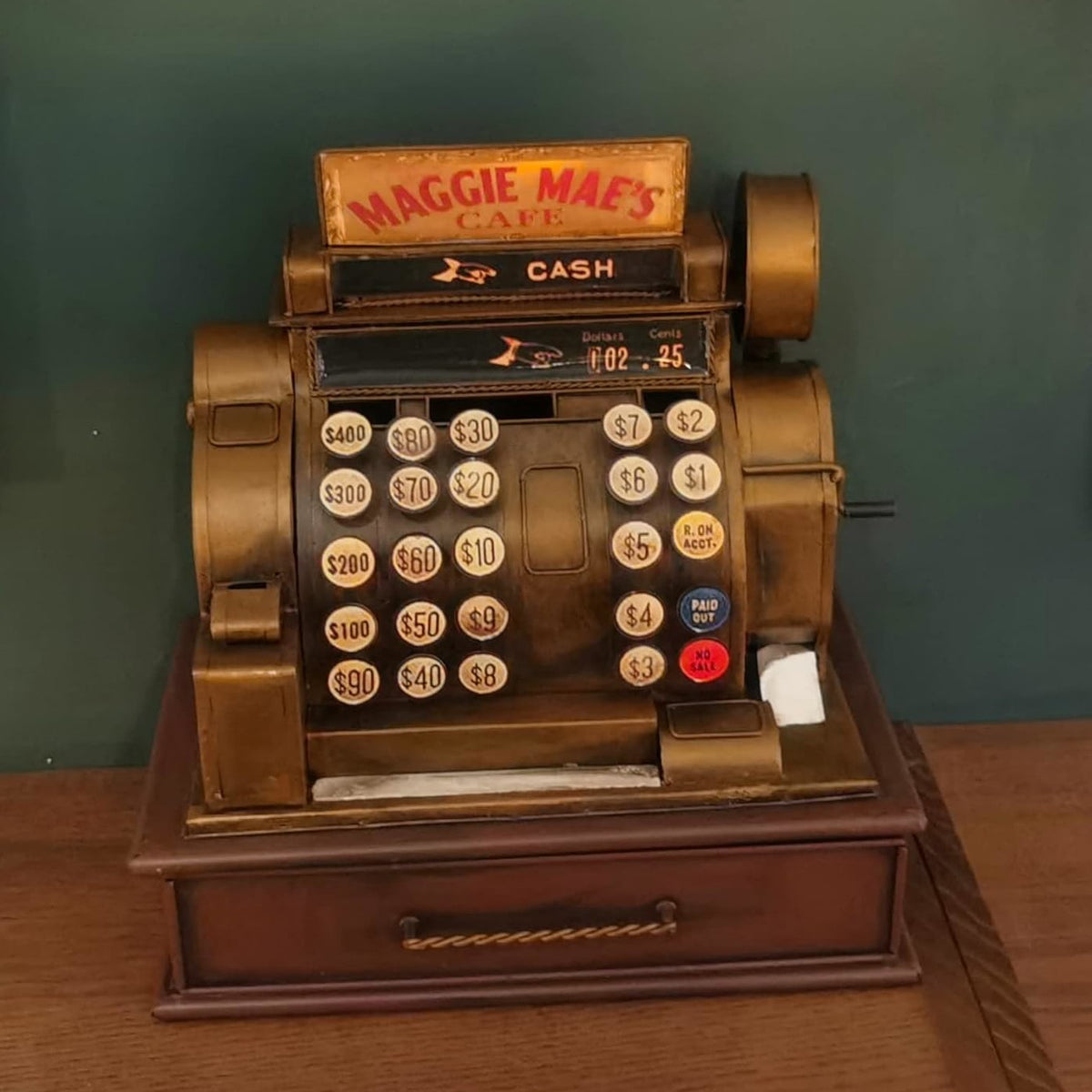 Vintage Cash Register Storage Bank