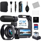 5K 64MP Wi-Fi Video Camcorder with Night Vision