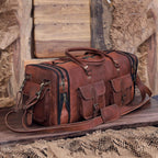 Handmade Genuine Leather Duffel Bag