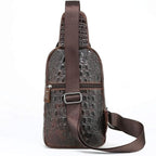Vintage Genuine Crocodile Leather Crossbody Bag