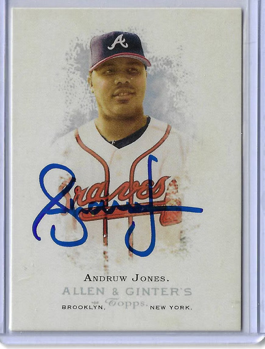 Andruw Jones Autographed Trading Card