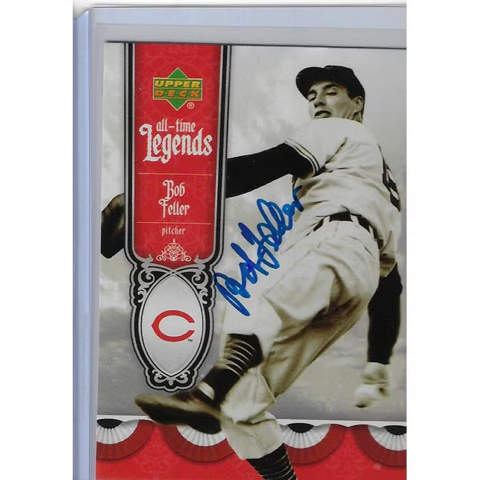 Bob Feller All-Time Legends Autographed Card