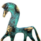 Ancient Bronze Horse from the Greek Geometric Era
